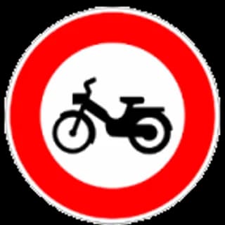 Accès interdit aux cyclomoteurs
