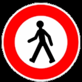 Accès interdit aux piétons