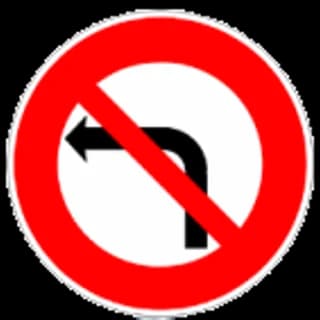 Interdiction de tourner à gauche