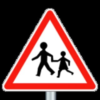 Attention endroit fréquenté par des enfants